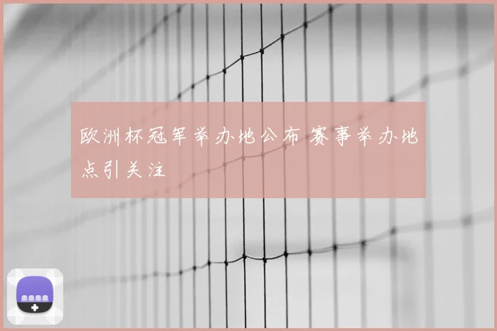 欧洲杯冠军举办地公布 赛事举办地点引关注